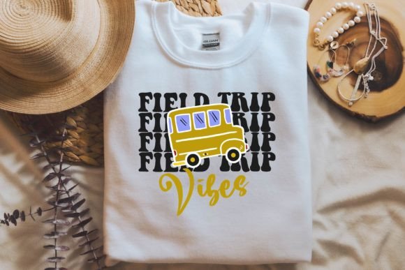 Field Trip Vibes Svg for Last Day of School Projects