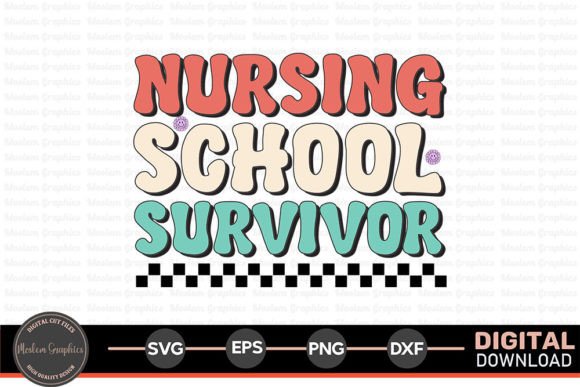Nurse Retro Design for Real Embroidery Projects