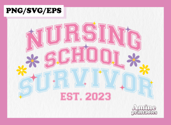 Nursing School 2023 Retro Nurse SVG: A Timeless Graphic for Creative Branding