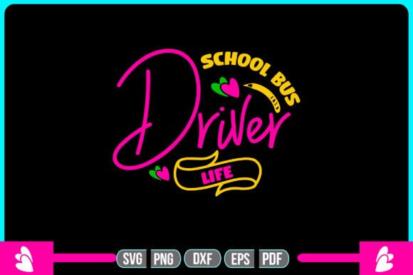 School Bus Driver Life SVG: A Graphic Design Asset for Creative Publishing