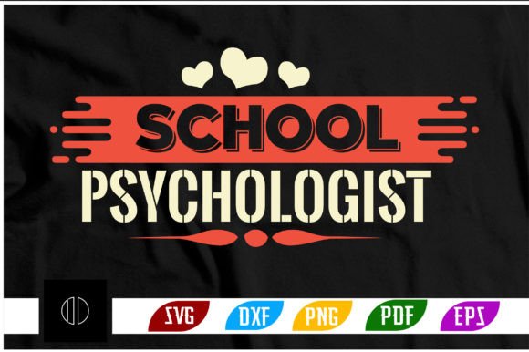 School Psychologist T-Shirt Design SVG: A Graphic Asset for Crafts and Merchandise