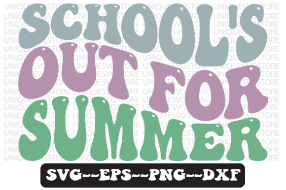 School's Out for Summer Retro SVG Design: A Visual Asset for Creative Publishing