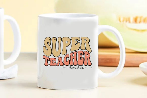 Super Teacher Retro: A Versatile Graphic Design Asset for Crafts and Local Businesses