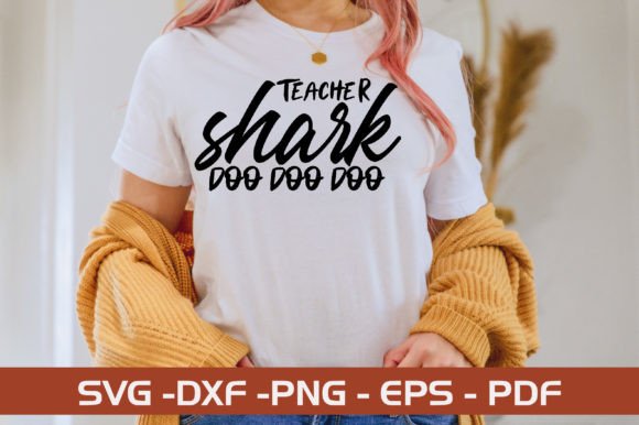 Teacher Shark Doo Doo Doo SVG Design: A Versatile Craft Asset for Creative Projects