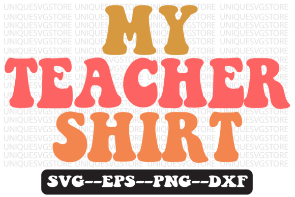 Teacher Shirt Groovy Retro Svg Design: A Versatile Graphic for Crafts and Branding
